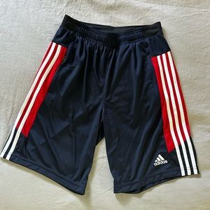 Adidas Shorts | Primegreen AEROREADY | Navy Blue / Red / White | Men’s Small